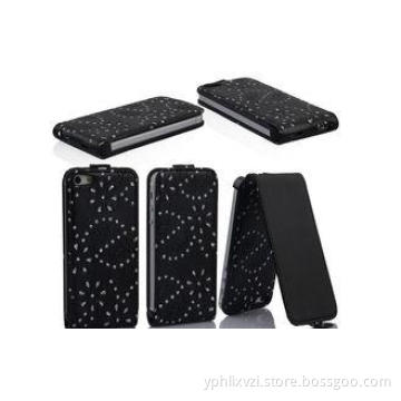 Flip Apple Iphone 5 Leather Cases Handmade Alligator Phone